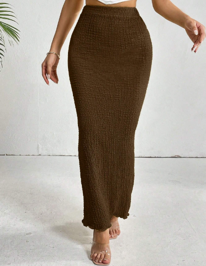 Earth Goddess Bodycon Maxi Skirt